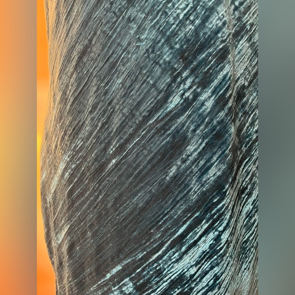 Kate Moss 90s! Gorgeous teal crushed velvet slip dress - Picture 7 of 9